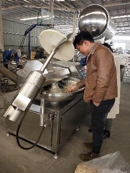 去皮甘蔗斬拌機(jī)甘蔗糖加工設(shè)備干濕兩用主料輔料斬拌機(jī)