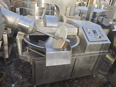 二手斬拌機 一臺80型諸城春秋產高速變頻斬拌機 9成新1到3年